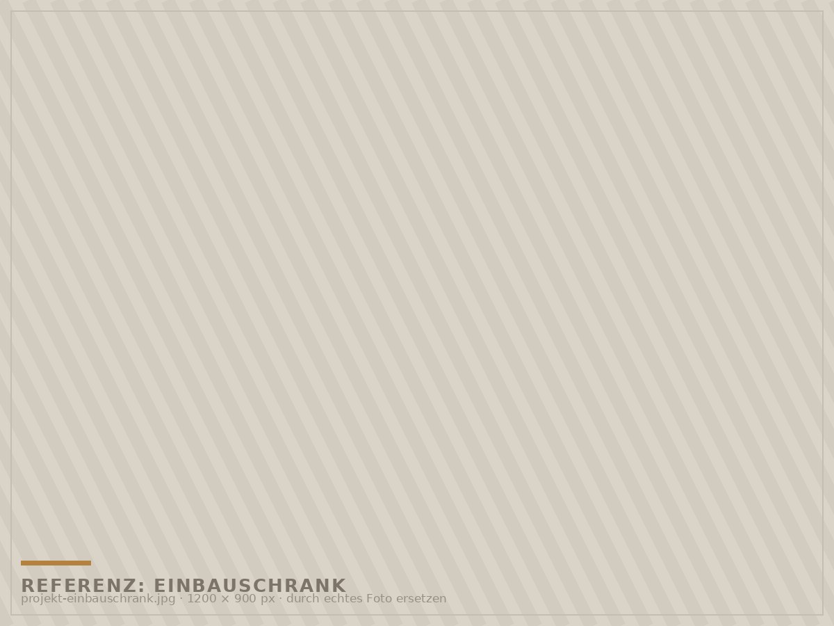 Einbauschrank in einer Dachschräge